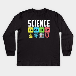 Science Teacher Chemistry Biology Physics Teacher Student Kids Long Sleeve T-Shirt